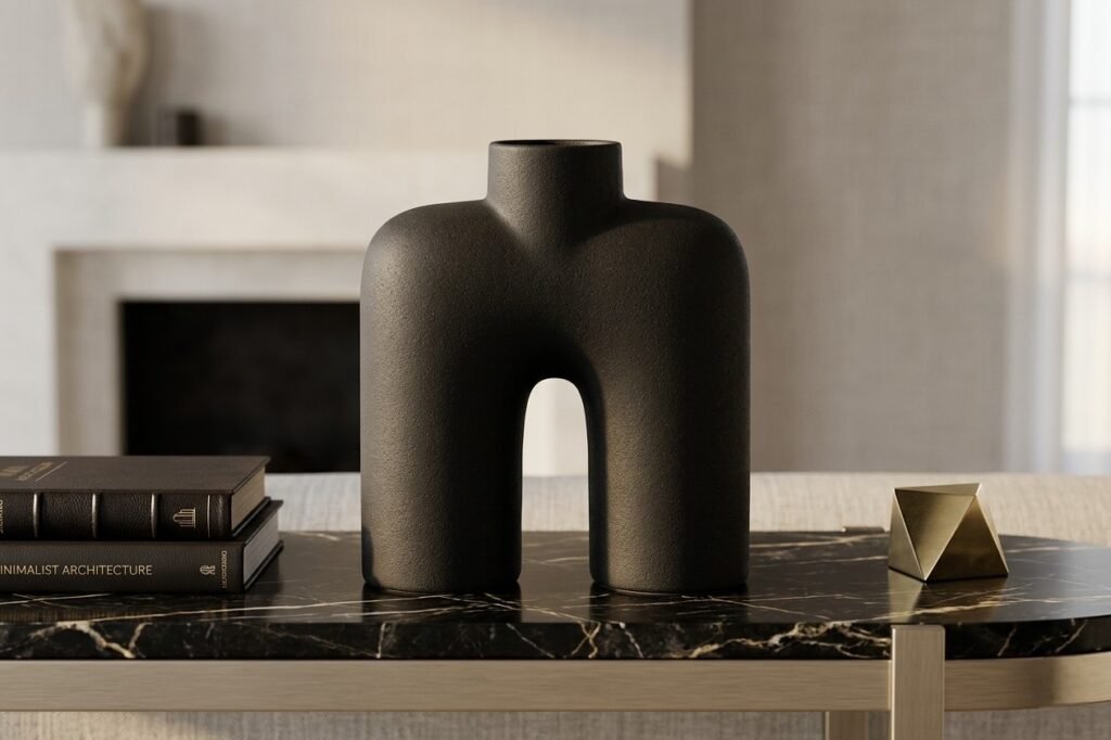 Vase Sculptural KOBÉ Noir